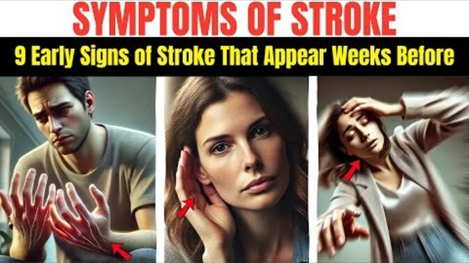 9 Critical Warning Signs Weeks Before A Stroke. Will this video help you?
