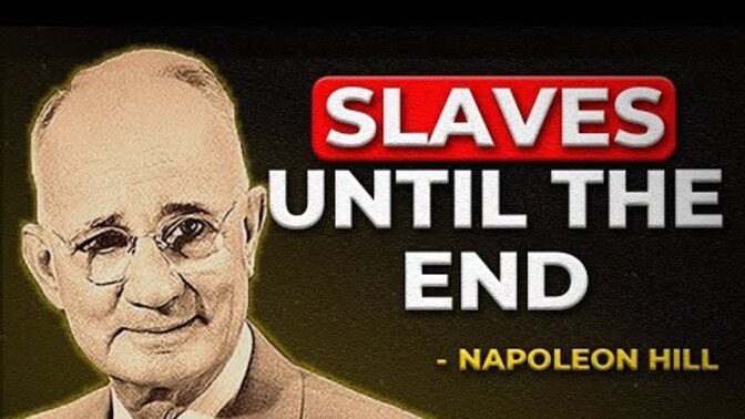 What do you think of this eye opening speech by Napoleon Hill? Are we all just being conditioned and indoctrinated to serve as slaves our whole lives?