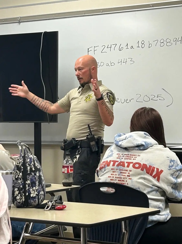 What would you do if a cop said your entire class is under arrest?