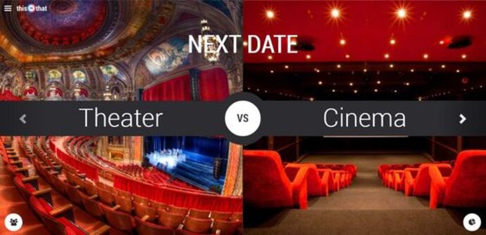 Where do you usually sit when you are in the cinema or theater?