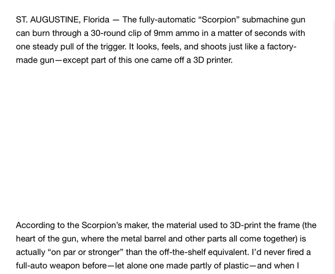 Should 3-D printers be banned?