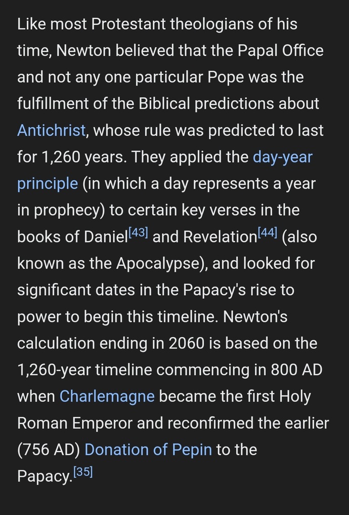 Isac newton believed new testament prophecy so WAS Christian