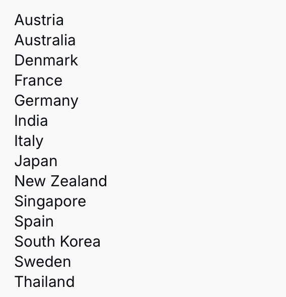 Should / how the USA respond to suspended deliveries from this growing list of countries due to tariff chaos? Will this get attention of us consumers?