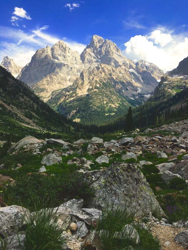 Which mountain place looks more beautiful?
