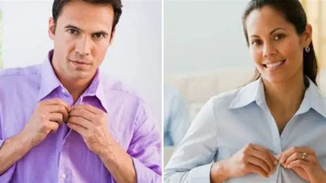What's with BUTTONS on MEN'S shirts and WOMEN'S blouses?