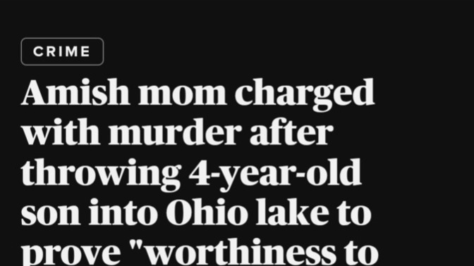 Isn't this another clear example of the dark side of some religious beliefs?