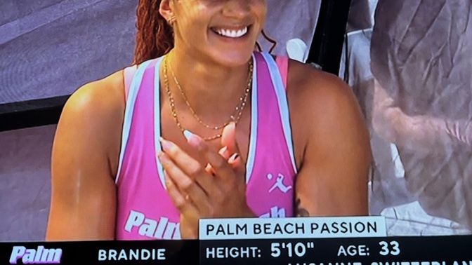 Did you watch the volleyball tournament yesterday, do you know Brandi Wilkerson?