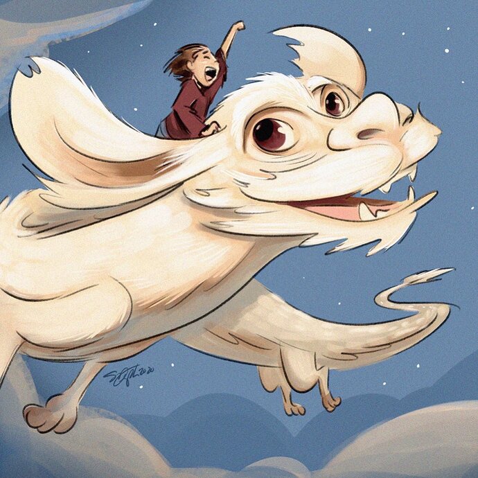 If the flying dragon from the NeverEnding story offered to let you ride him would you do it?