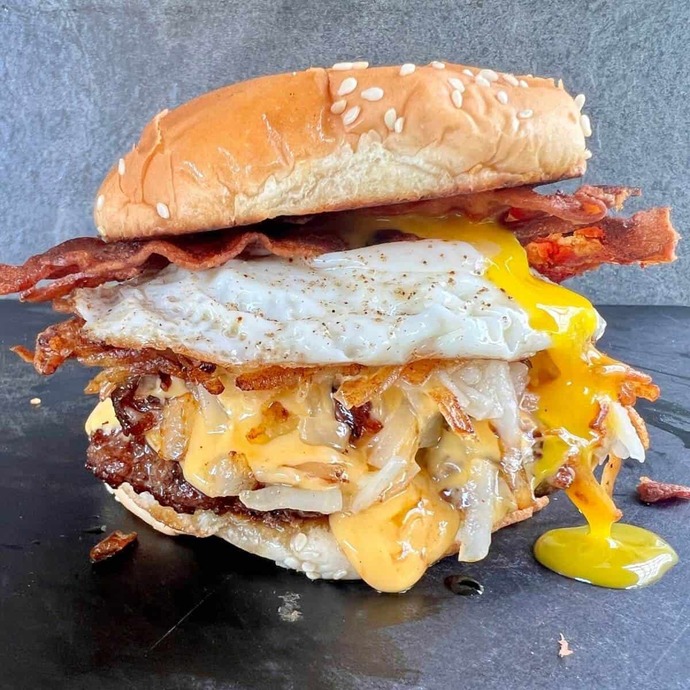 Would you eat a breakfast burger 🍔 ?