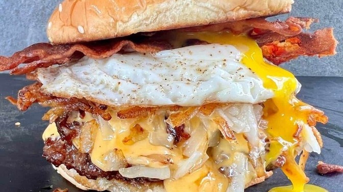 Would you eat a breakfast burger 🍔 ?