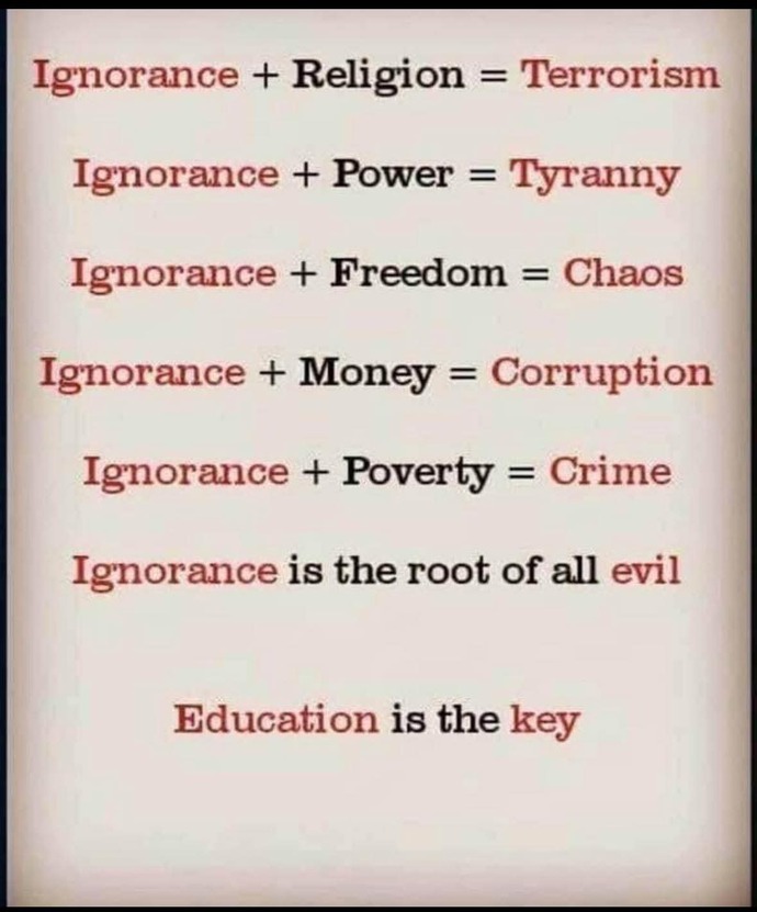 Is it this simple? Public education? Trades apprenticeship? Military? Job training? University? Mores? Ethics? Theology? WHAT IS EDUCATION?