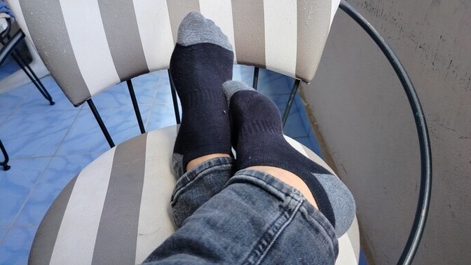 Based on the color of your underwear you're wearing right now, what color would my socks be?
