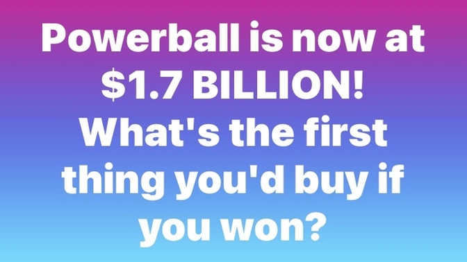 What would you do with the money?