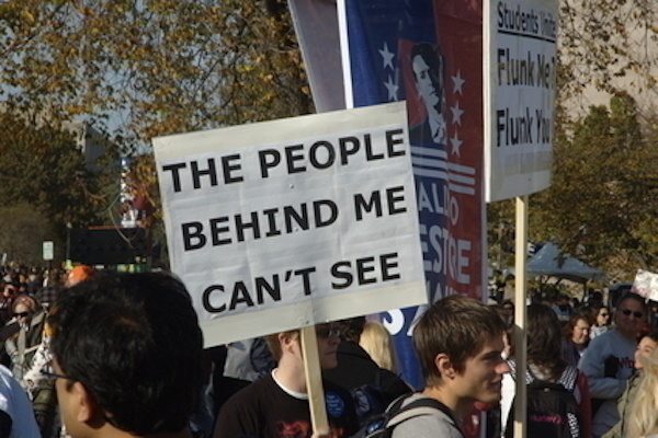 Its a lot easier to arrest protesters than immigrants, true or false?