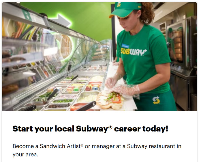 Is there something disingenuous going on when Subway corporate calls their employees Sandwich Artists?
