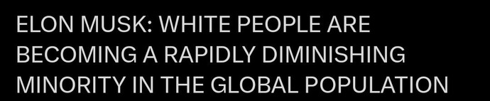 Whats the reason why white people became minority in global population?