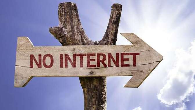 How long can you typically go without internet for?