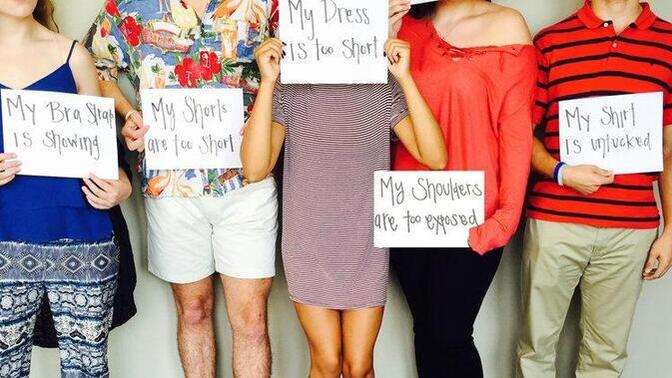 Hot take, I think once you turn 18 you should be able to wear whatever you want in school. Do you agree?