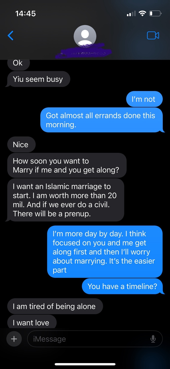 Can you give me feedback on an online dating interaction?