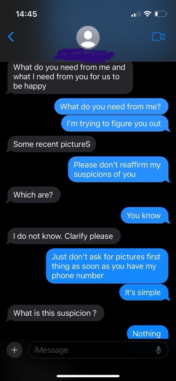 Can you give me feedback on an online dating interaction?
