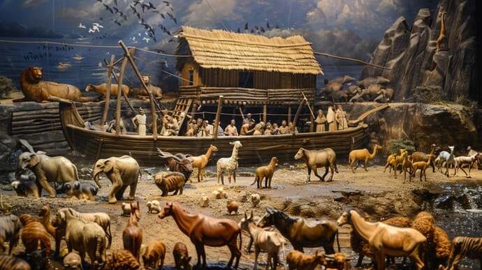 How did Noah fit all those animals and their specific diets onto the Ark?