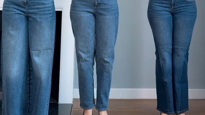 Which pants look more flattering?