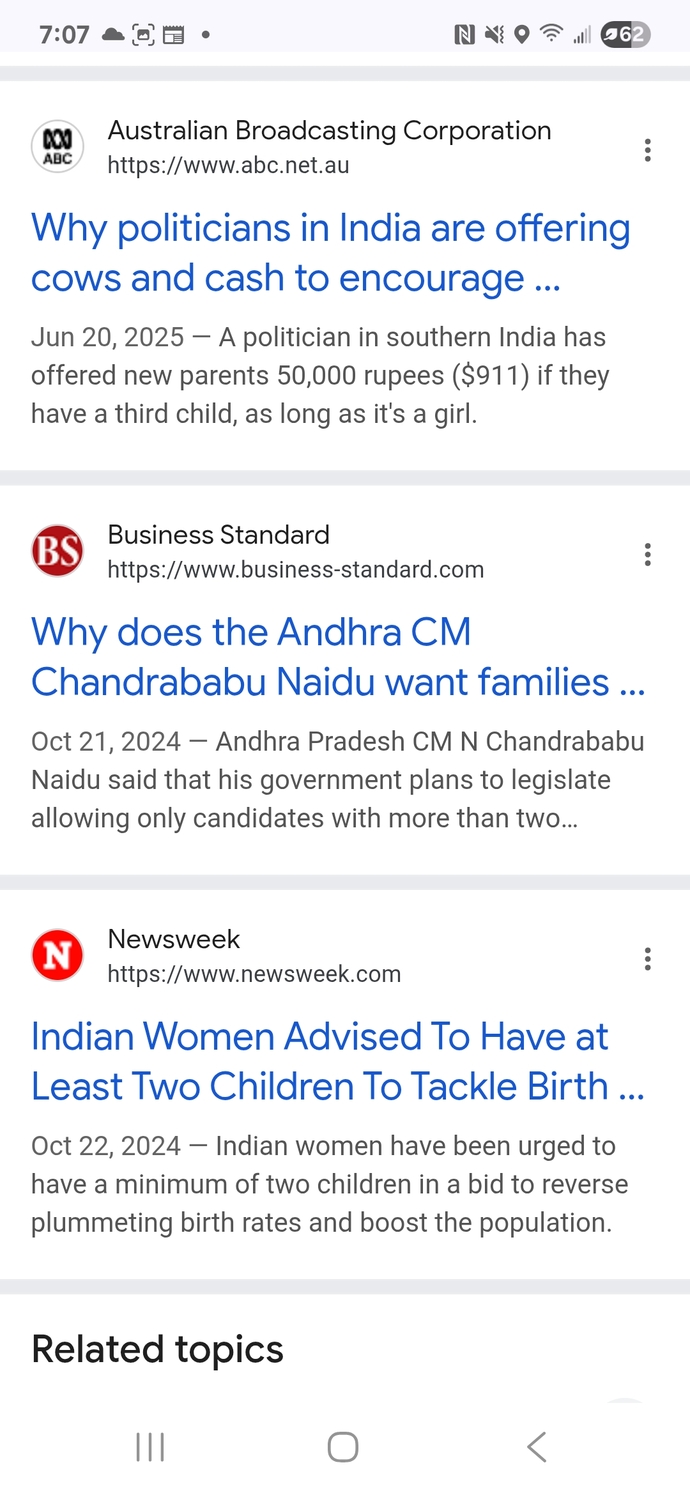 Why does the Indian gov want Indians to have more kids if India is already overpopulated?