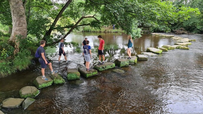 Do you like using stepping stones to cross rivers?
