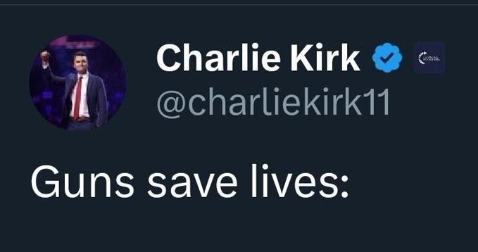 How do you feel about Conservative politician Charlie Kirk being shot dead?