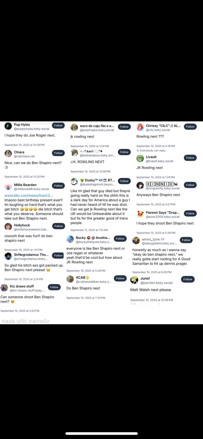 Are leftists literally celebrating the death of Charlie Kirk and advocating for more deaths or is it all just dark jokes?