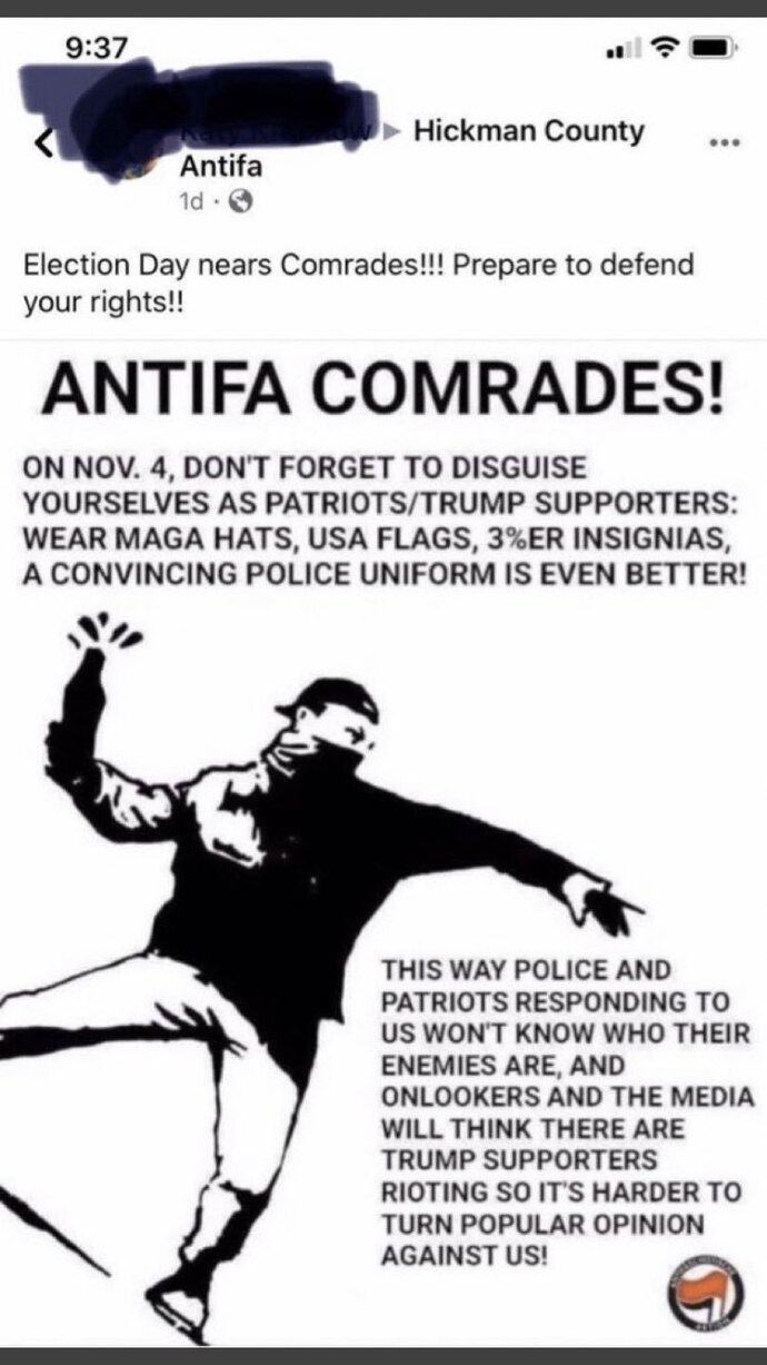 Do you consider ANTIFA is a terrorist organization?