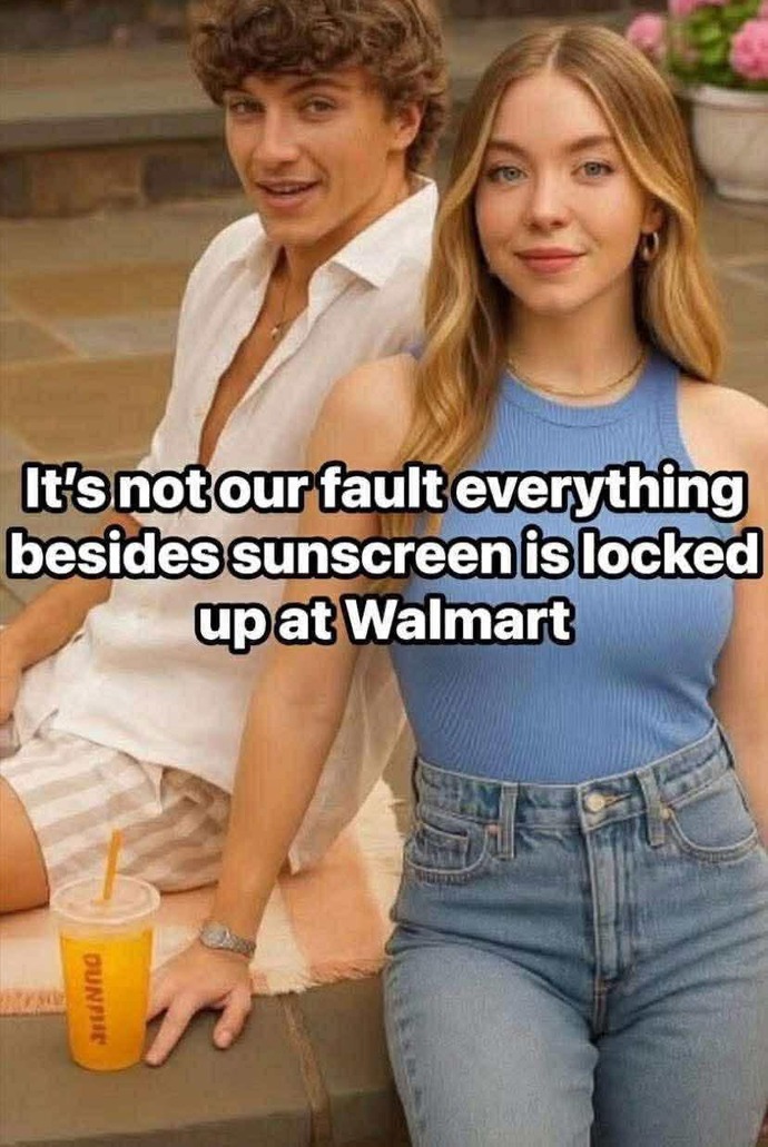 Why is everything in Wallmart locked up except Sunscreen & books?
