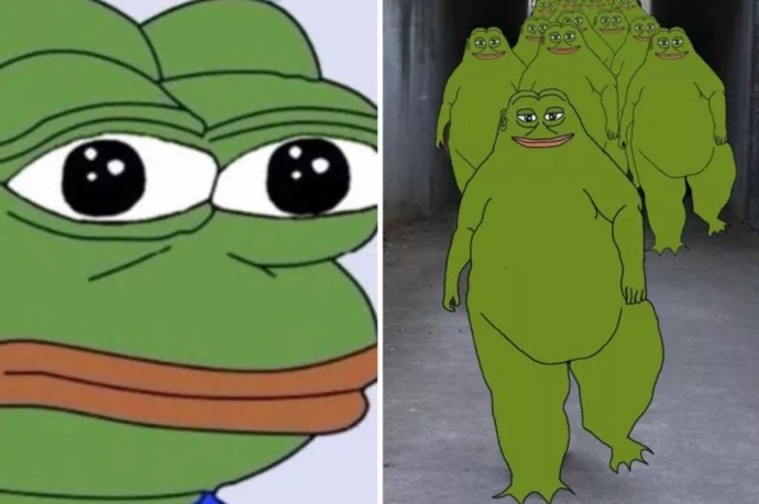 "Groyper" is a variant of the Pepe meme used widely among extremist groups