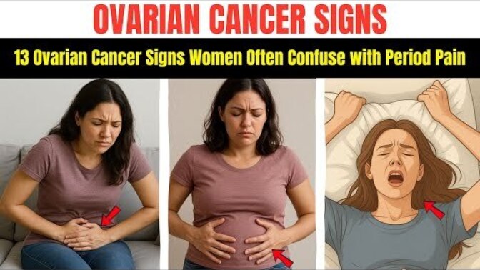 13 Ovarian Signs That WOMEN Often Confuse With With Period Pain. Do have these. Symptoms?