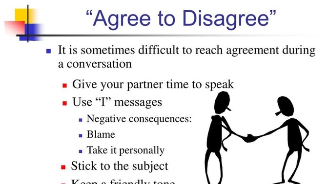 We’re not meant to completely agree with anyone, ever. If you completely agree with someone, you are likely being conned. Agree or disagree?