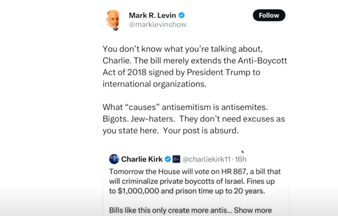 Do you think Charlie Kirk was shot because he started criticizing Israel?