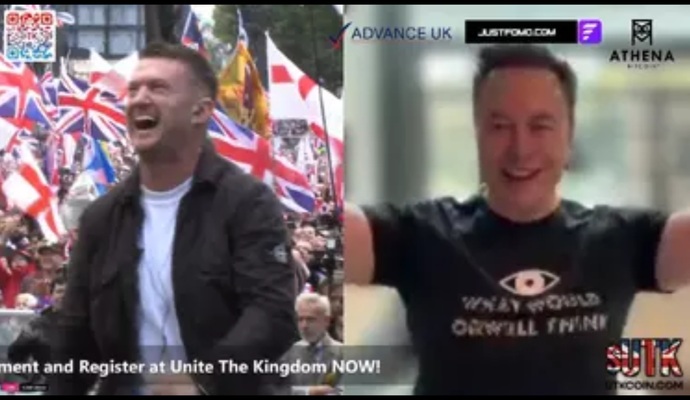 Do you find it hilareous that Elon Musk is now a British nationalist after his falling out with Trump😂?
