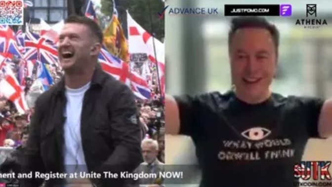 Do you find it hilareous that Elon Musk is now a British nationalist after his falling out with Trump😂?