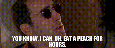 Can you eat peaches in public?