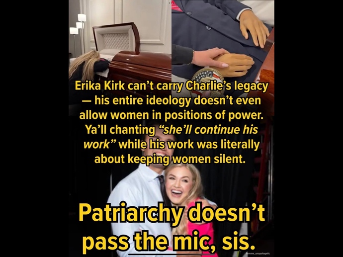 Do you believe the work Charlie Kirk did was about keeping women silent?