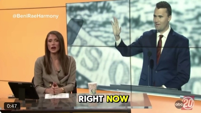 What do you think of a TV station employee being suspended for airing a short tribute to Charlie Kirk?