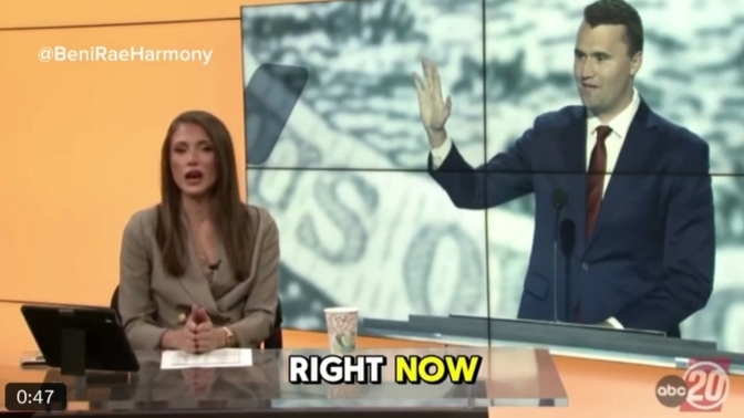 What do you think of a TV station employee being suspended for airing a short tribute to Charlie Kirk?
