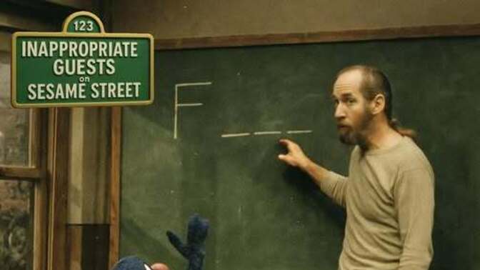 What word that starts with the letter 'F' will Sesame Street learn here today?