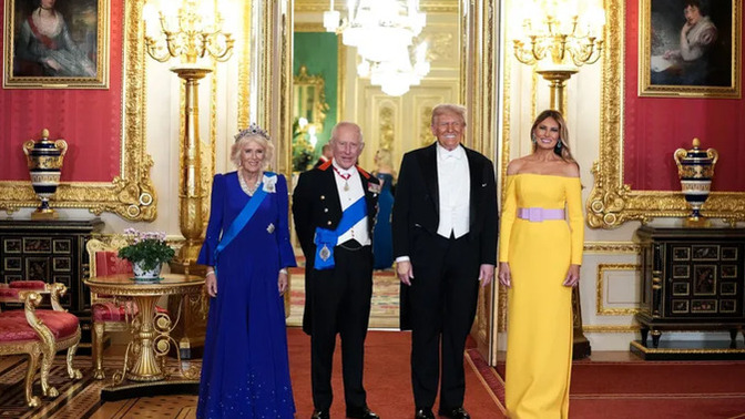 Would it be funny if President Trump said to King Charles "Who died and made you king?"?