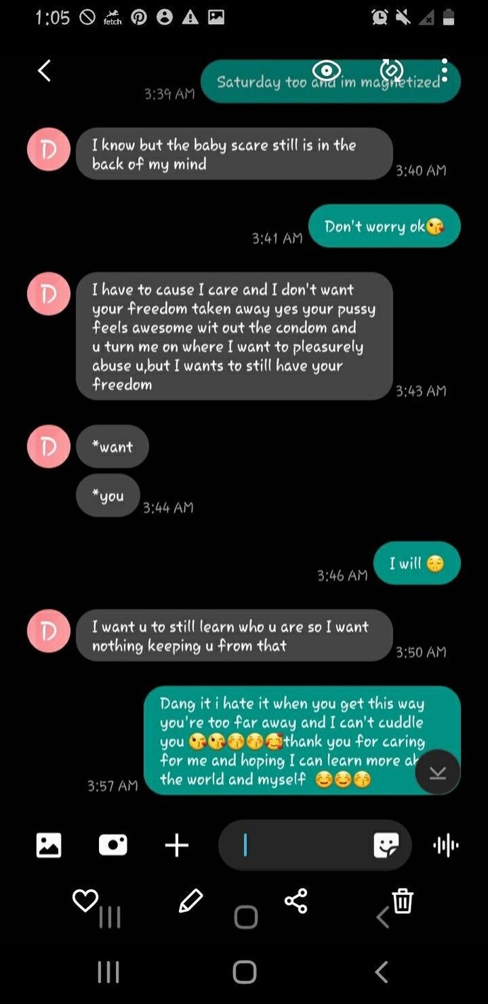 Which one of these text messages was the stupidest one I let slide?