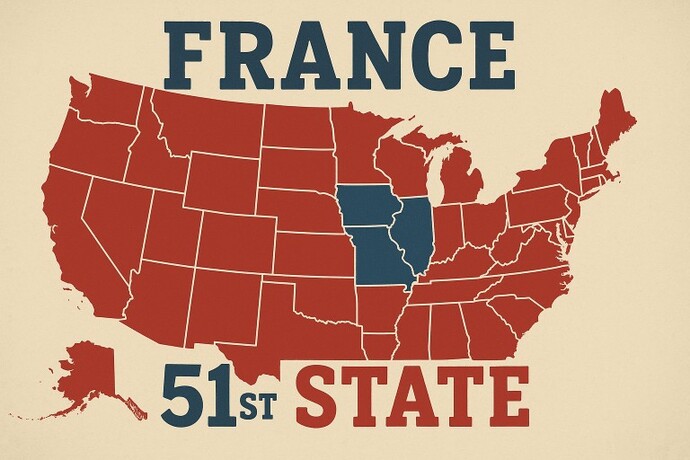 American friends, would you accept France becoming the 51st state of the United States?