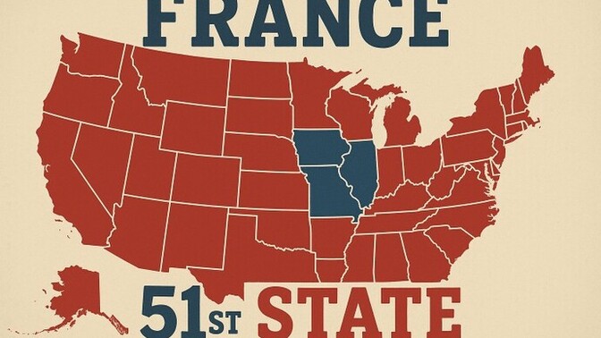 American friends, would you accept France becoming the 51st state of the United States?