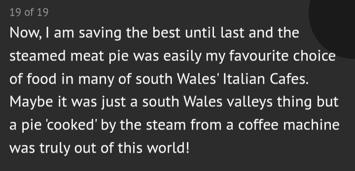 Have you had an Italian steamed pie?