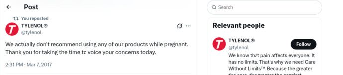 Why would Trump boldly announce that there is a link between taking Tylenol and autism in babies with no scientific evidence to back it up?