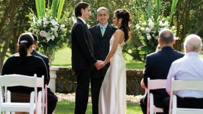 What would you think if the bride wanted to stand on the right so people won't see her mole?